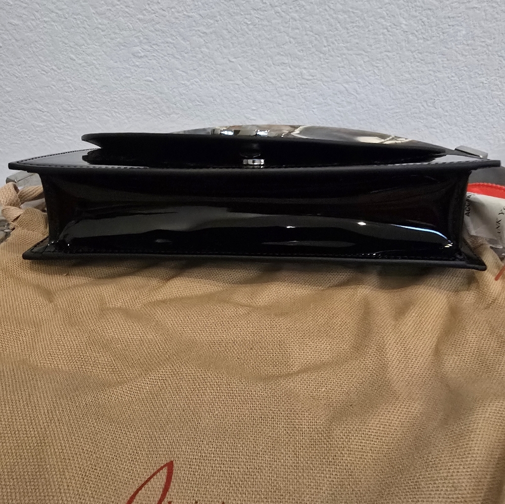 Christian Louboutin Loubi54 Black Patent Leather Bag - Picture 7 of 11